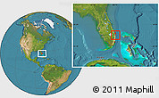 Satellite Location Map of ZIP code 33410