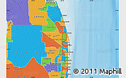Political Map of ZIP code 33410