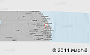 Gray Panoramic Map of ZIP code 33410