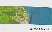 Satellite Panoramic Map of ZIP code 33410