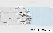 Silver Style Panoramic Map of ZIP code 33410