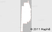 Gray Simple Map of ZIP code 33410