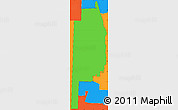 Political Simple Map of ZIP code 33410