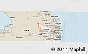 Classic Style Panoramic Map of ZIP code 33412