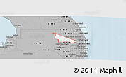 Gray Panoramic Map of ZIP code 33412