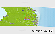 Physical Panoramic Map of ZIP code 33412