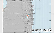Gray Map of ZIP code 33413