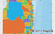 Political Map of ZIP code 33413