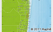 Physical Map of ZIP code 33426