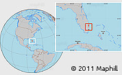Gray Location Map of ZIP code 33428