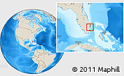 Shaded Relief Location Map of ZIP code 33431