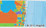 Political 3D Map of ZIP code 33462