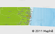 Physical Panoramic Map of ZIP code 33462