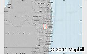 Gray Map of ZIP code 33463