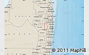 Shaded Relief Map of ZIP code 33463
