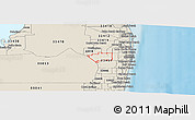 Shaded Relief Panoramic Map of ZIP code 33467