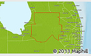 Physical 3D Map of ZIP code 33470
