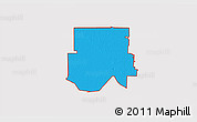Political 3D Map of ZIP code 33470, cropped outside