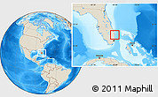 Shaded Relief Location Map of ZIP code 33480