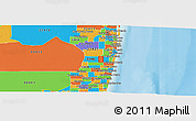 Political Panoramic Map of ZIP code 33484
