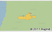 Savanna Style 3D Map of ZIP code 33523, single color outside