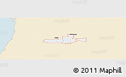 Classic Style Panoramic Map of ZIP code 33523, single color outside