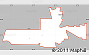 Gray Simple Map of ZIP code 33523, cropped outside