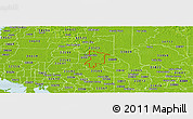 Physical Panoramic Map of ZIP code 33540