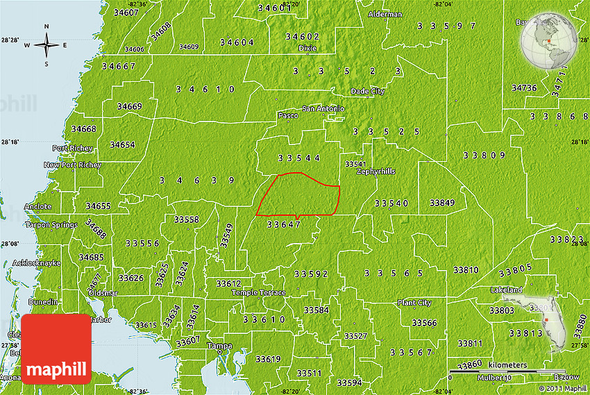 physical-map-of-zip-code-33543