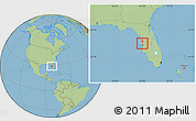 Savanna Style Location Map of ZIP code 33548