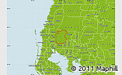 Physical Map of ZIP code 33556