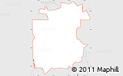 Silver Style Simple Map of ZIP code 33556