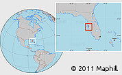 Gray Location Map of ZIP code 33570
