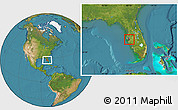 Satellite Location Map of ZIP code 33570