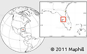 Blank Location Map of ZIP code 33592