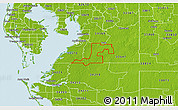 Physical 3D Map of ZIP code 33598