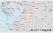 Silver Style 3D Map of ZIP code 33598