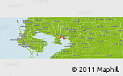 Physical Panoramic Map of ZIP code 33606