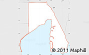 Silver Style Simple Map of ZIP code 33606