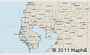 Shaded Relief 3D Map of ZIP code 33607