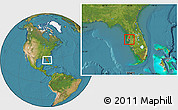 Satellite Location Map of ZIP code 33607
