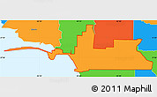 Political Simple Map of ZIP code 33607