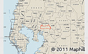 Shaded Relief Map of ZIP code 33610