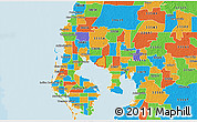 Political 3D Map of ZIP code 33615