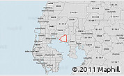 Silver Style 3D Map of ZIP code 33615