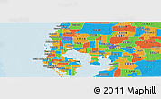 Political Panoramic Map of ZIP code 33615
