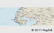 Shaded Relief Panoramic Map of ZIP code 33615