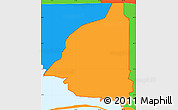 Political Simple Map of ZIP code 33615