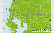 Physical Map of ZIP code 33617