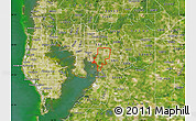 Satellite Map of ZIP code 33619
